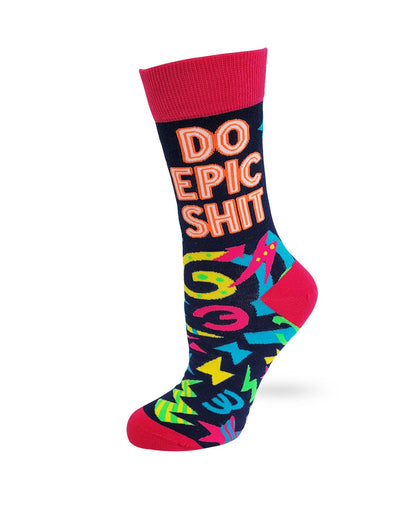 Fabdaz - Do Epic Shit Ladies' Crew Socks