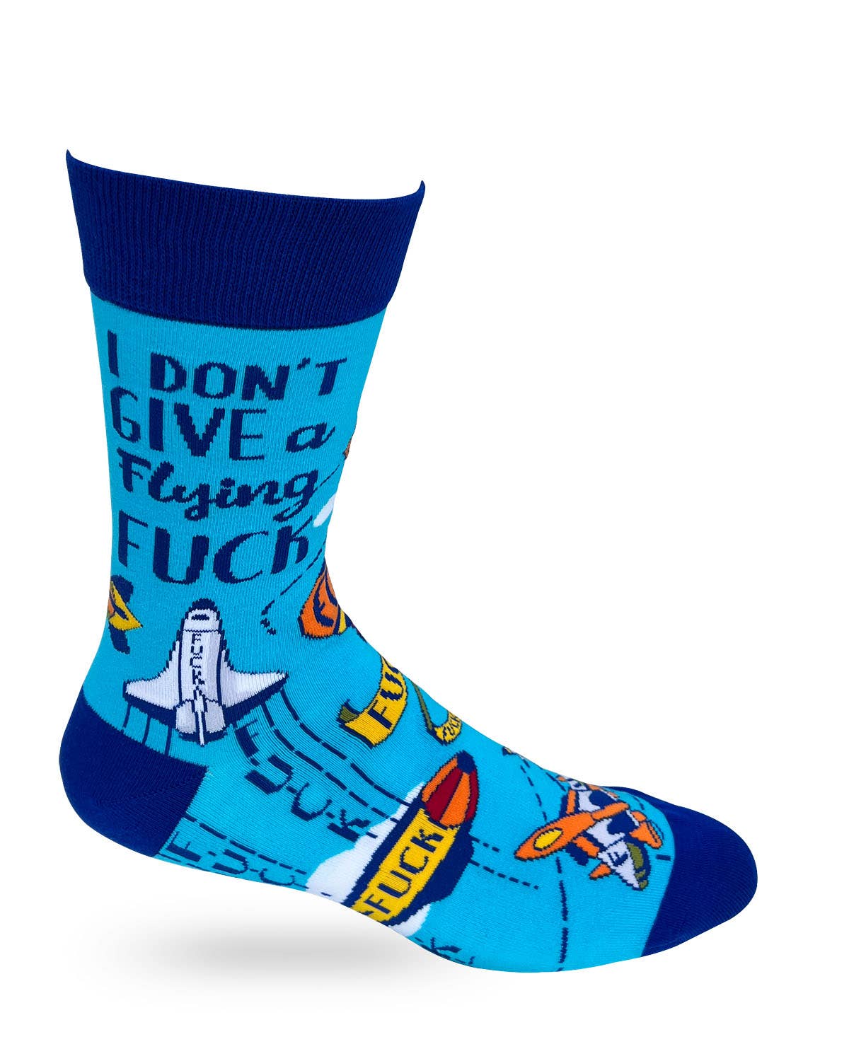 Fabdaz - I Don't Give a Flying F..k Men's Novelty Crew Socks