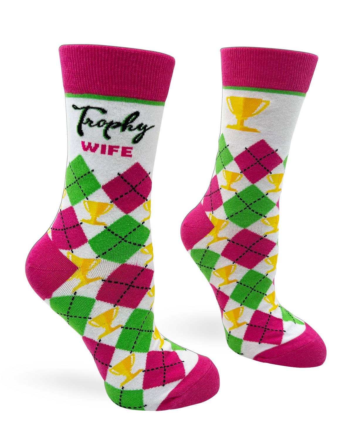 Fabdaz - Trophy Wife Ladies' Novelty Crew Socks
