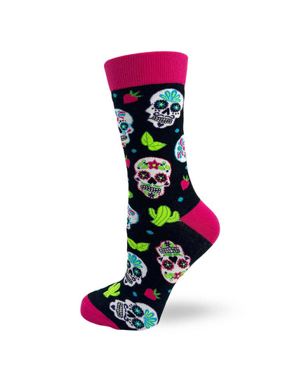 Fabdaz - Sugar Skull Women's Crew Socks