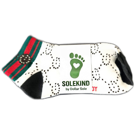 White Noise – White Essential Ankle Socks | $3 Buy One Give One | Dollar Sole