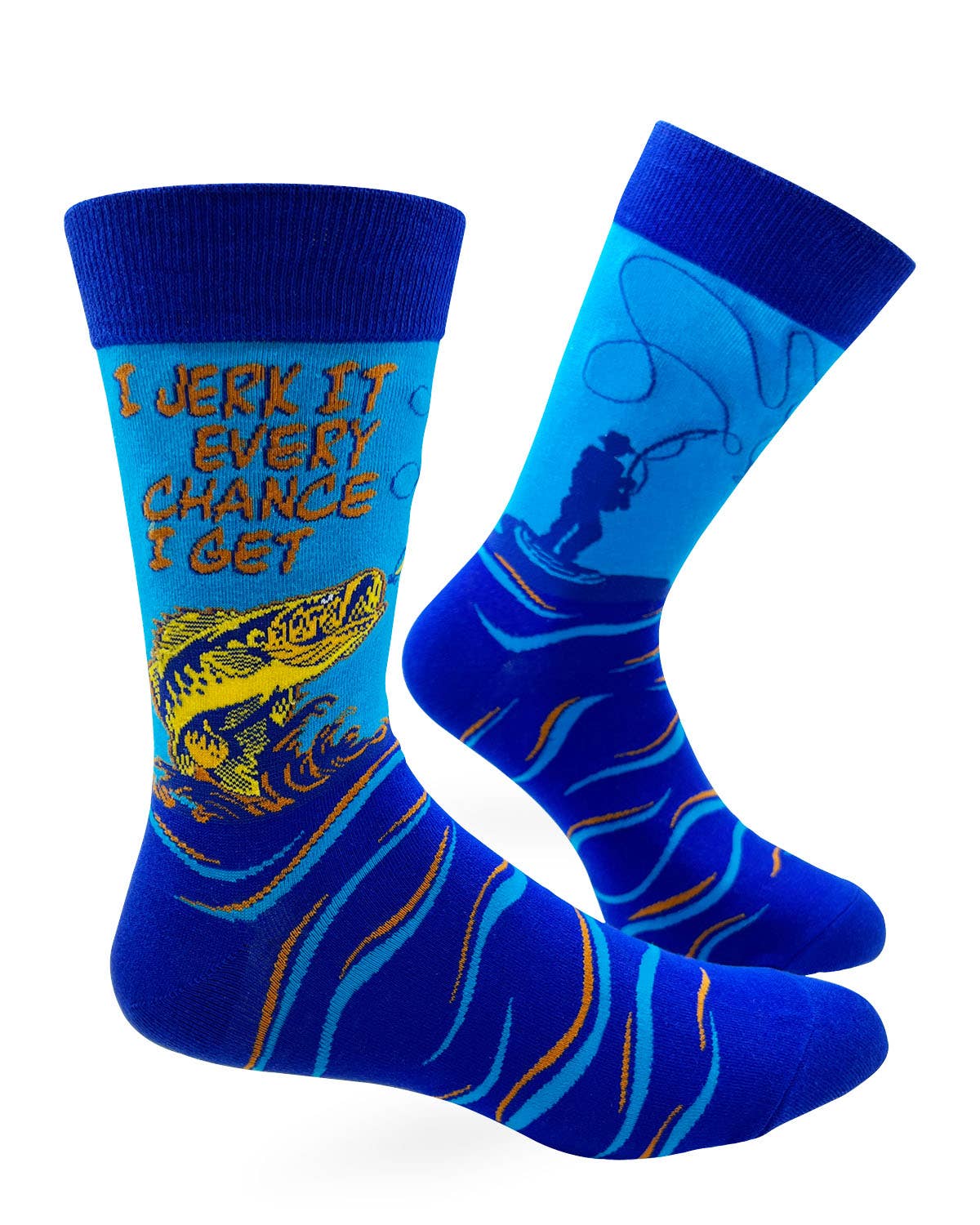 Fabdaz - I Jerk It Every Chance I Get Men's Novelty Crew Socks