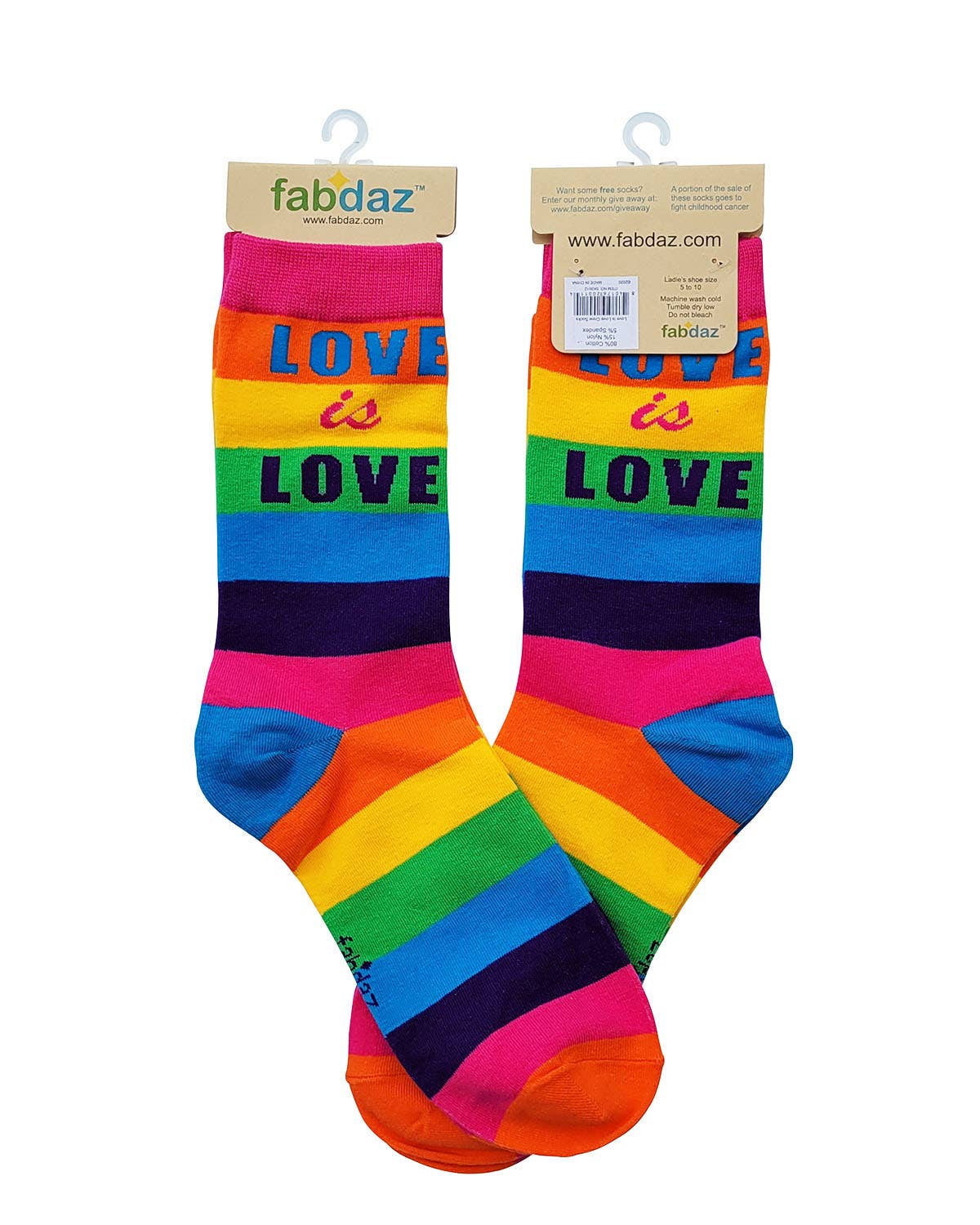 Fabdaz - LOVE is LOVE Women's Crew Socks