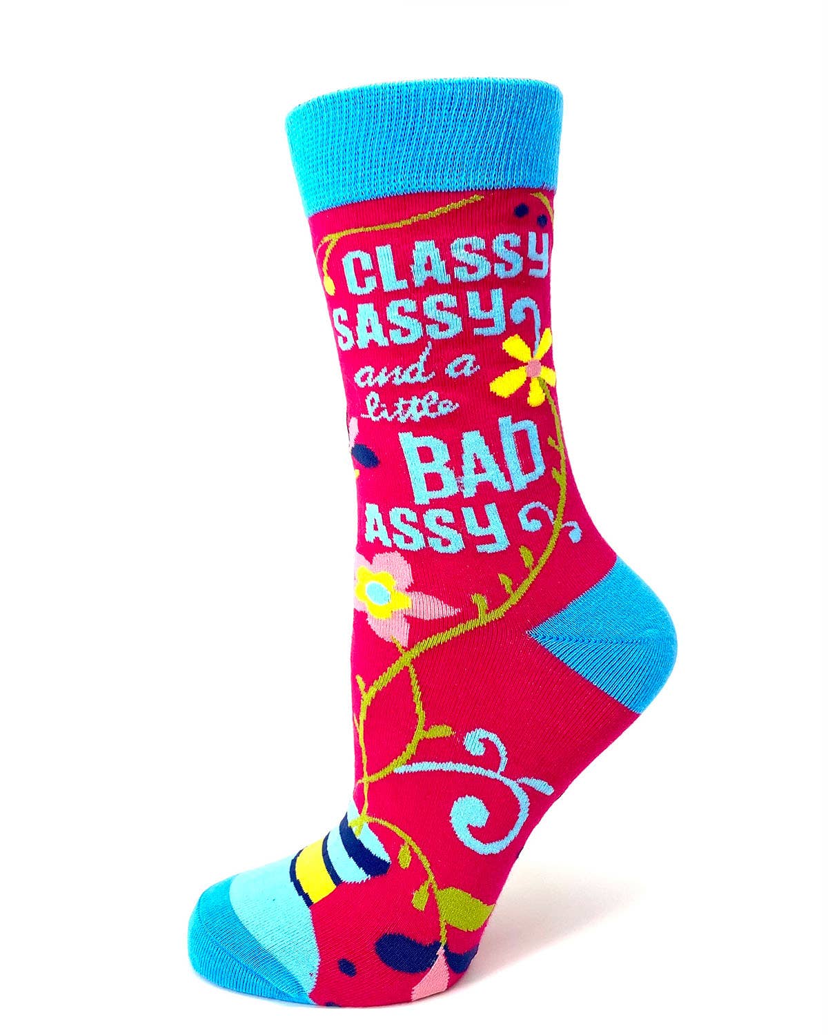 Fabdaz - Classy Sassy and a Little Bad Assy Women's Crew Socks