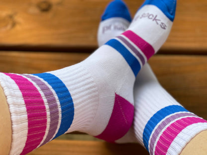 Pride Socks - Bisexual Crew Socks- Unisex