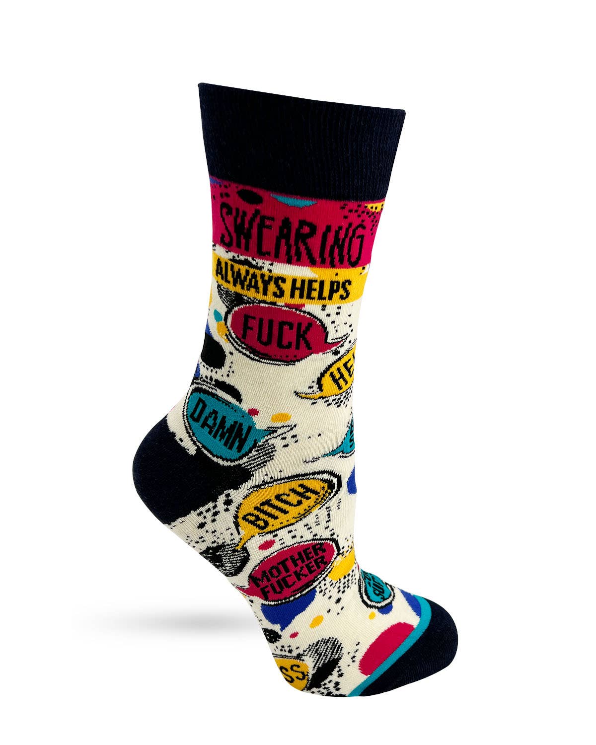 Fabdaz - Swearing Always Helps Women's Crew Socks