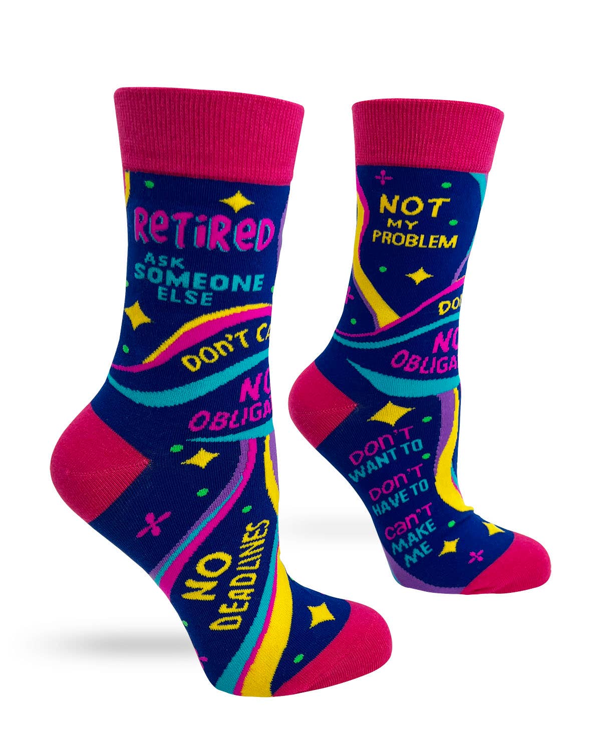Fabdaz - Retired Ask Someone Else Women's Novelty Crew Socks