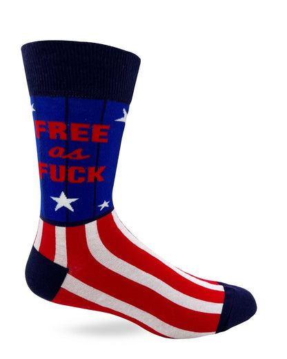 Fabdaz - Free As F..k Men's Novelty Crew Socks