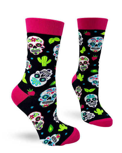Fabdaz - Sugar Skull Women's Crew Socks