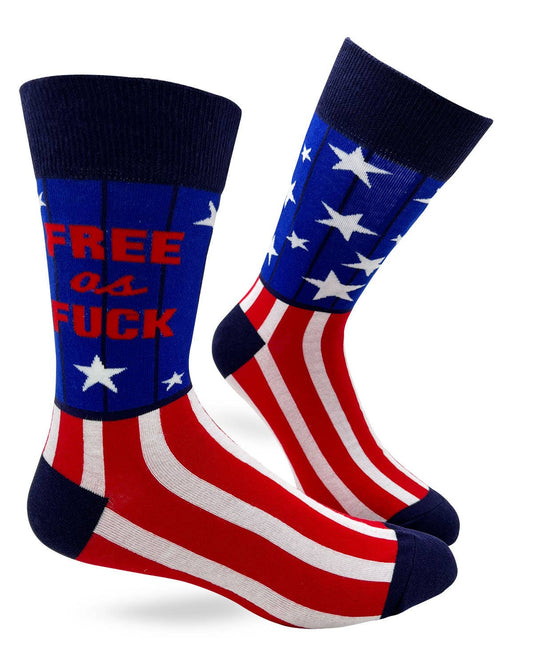 Fabdaz - Free As F..k Men's Novelty Crew Socks