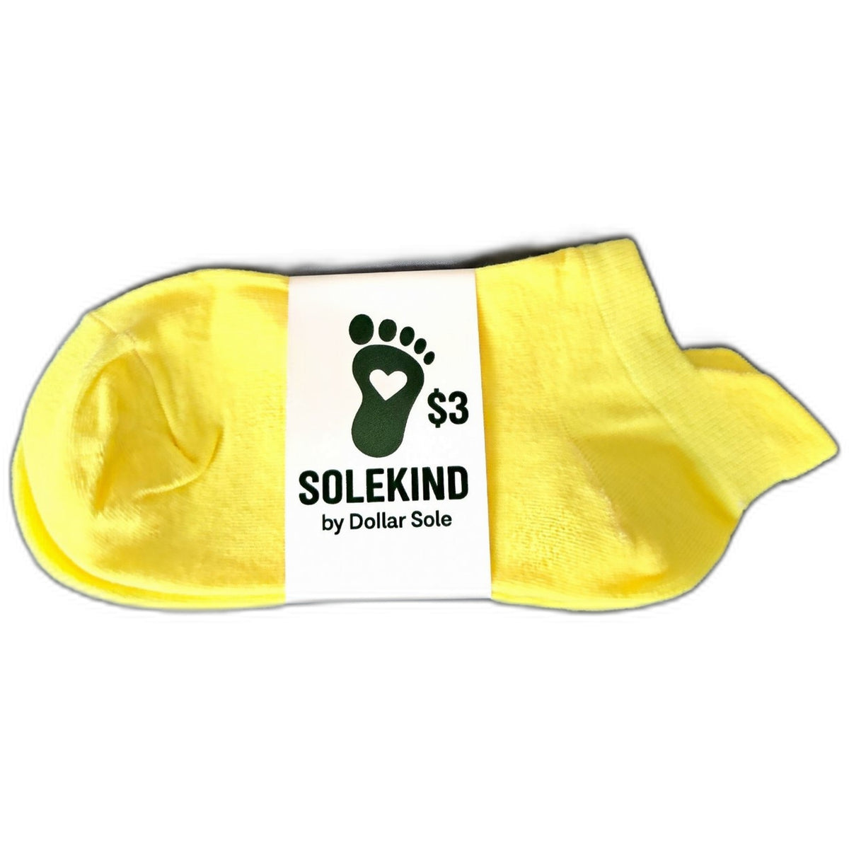Hello Sunshine – Yellow Essential Ankle Socks | $3 Buy One Give One | Dollar Sole
