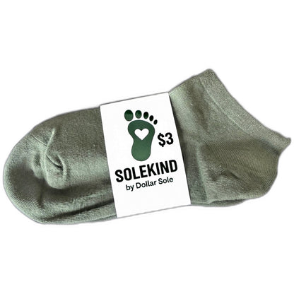 Olive Branch – Olive Essential Ankle Socks | $3 Buy One Give One | Dollar Sole