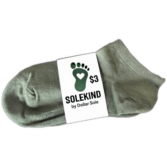 Olive Branch – Olive Essential Ankle Socks | $3 Buy One Give One | Dollar Sole