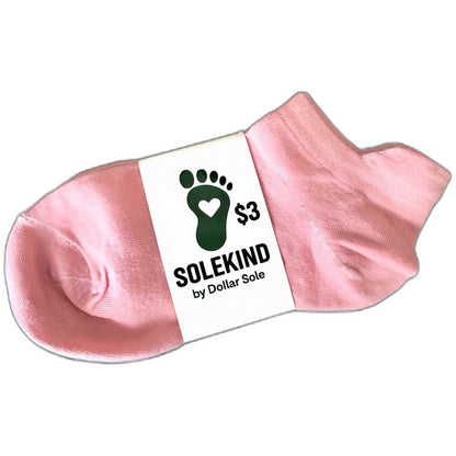 Pretty in Purpose – Pink Essential Ankle Socks | $3 Buy One Give One | Dollar Sole